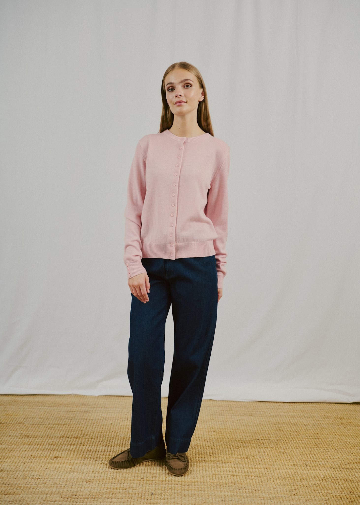 BS Edel Regular Fit Strik - Chalk Pink