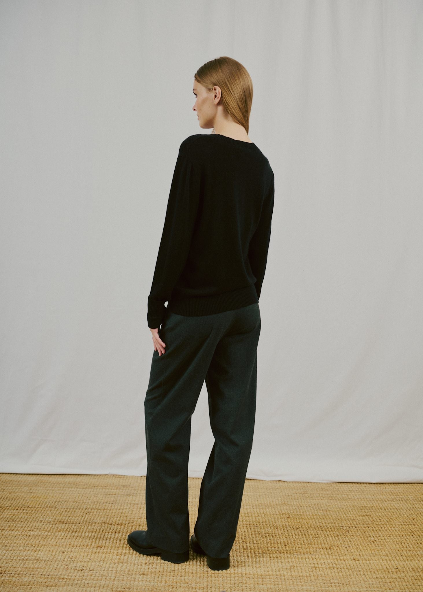 BS Brunhild Regular Fit Strik - Black