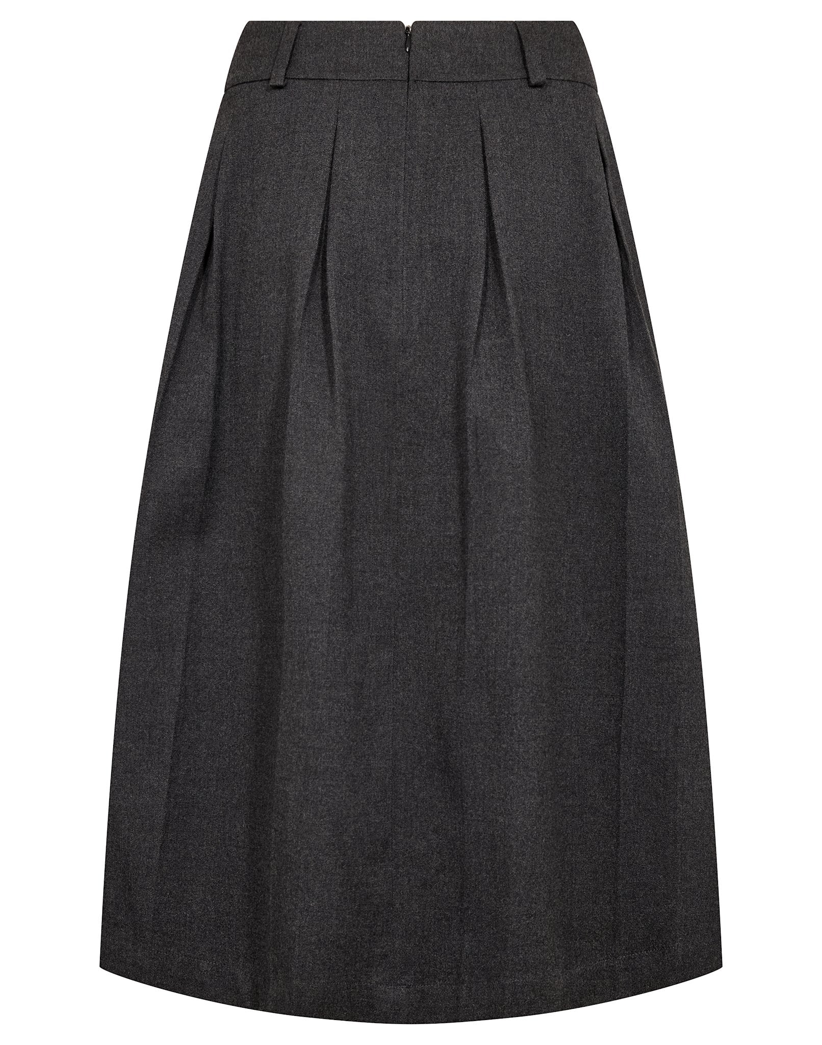BS Elke Regular Fit Nederdel - Dark Grey