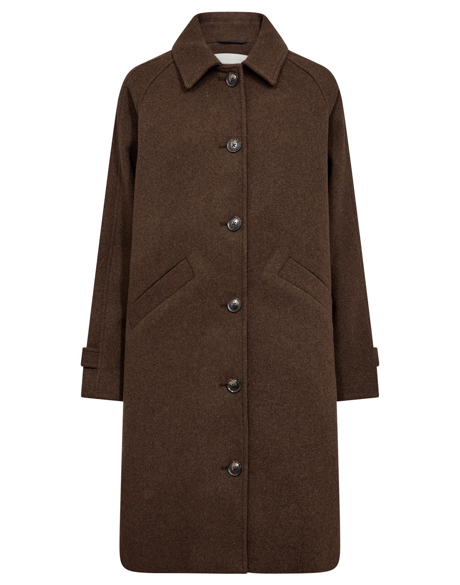 BS Ylva Regular Fit Frakke - Brown