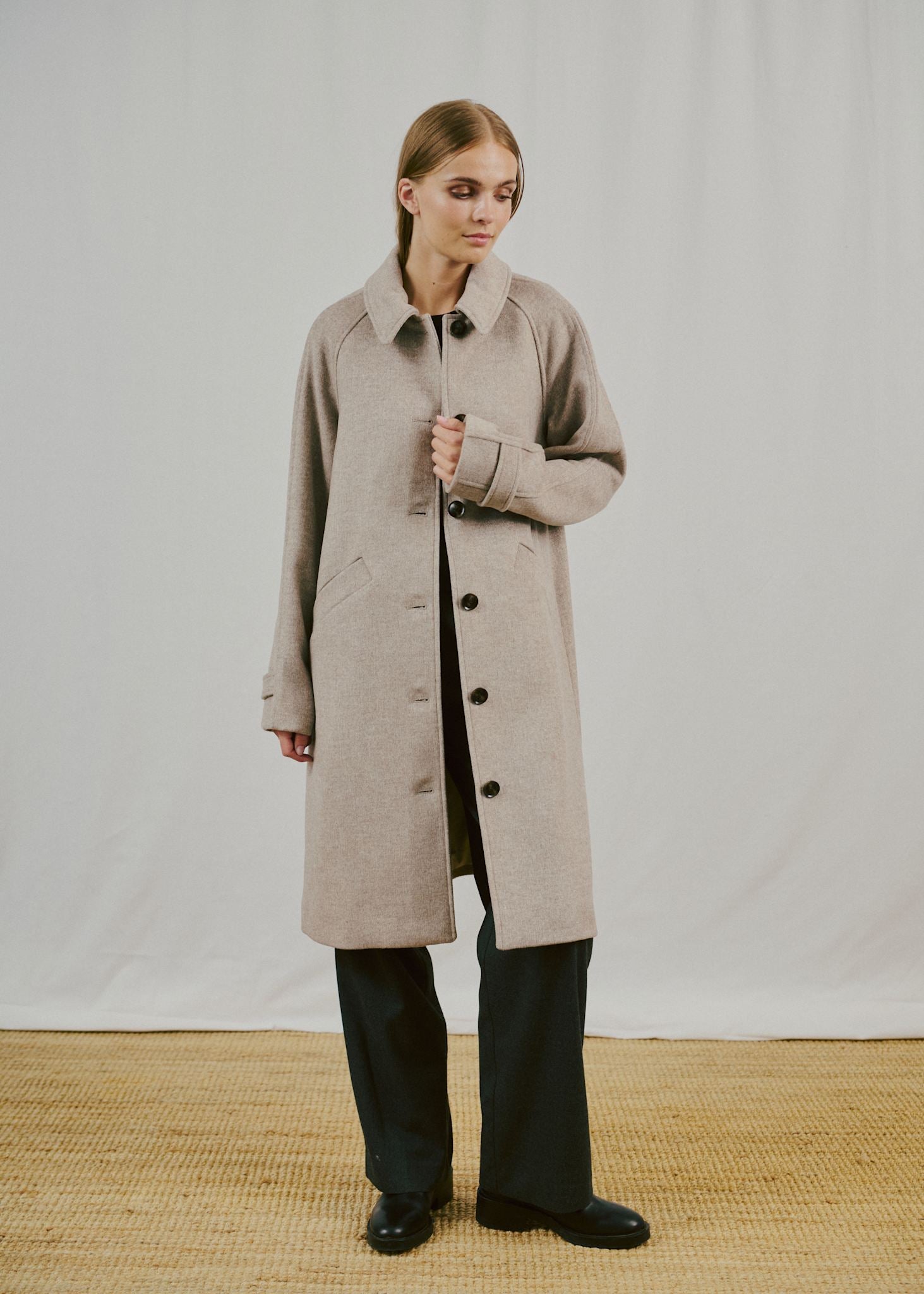 BS Ylva Regular Fit Frakke - Sand