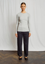 BS Academia Langærmet T-Shirt - Light Grey