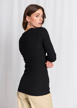 BS Margrethe Langærmet T-Shirt - Black