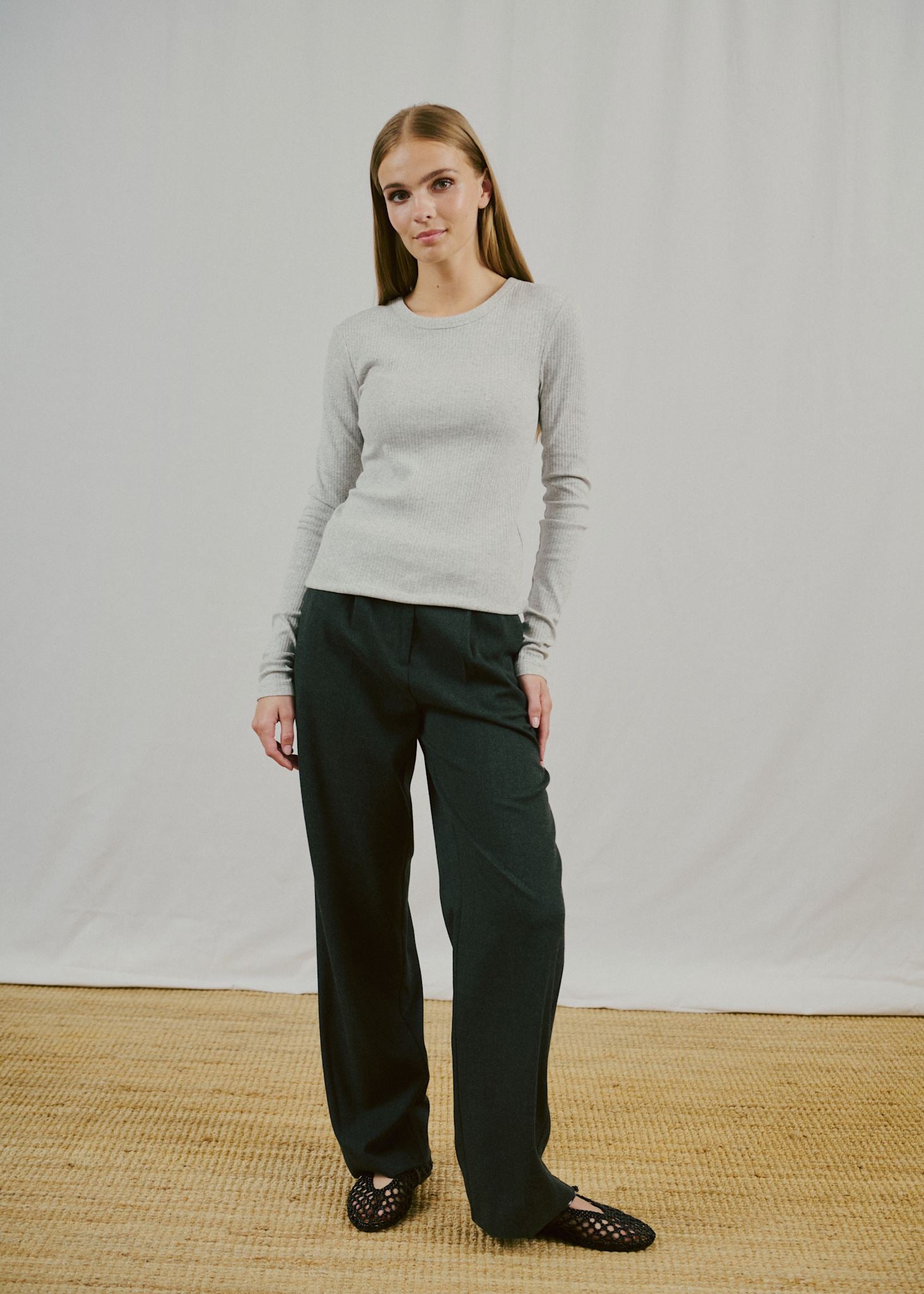 BS Margrethe Langærmet T-Shirt - Light Grey