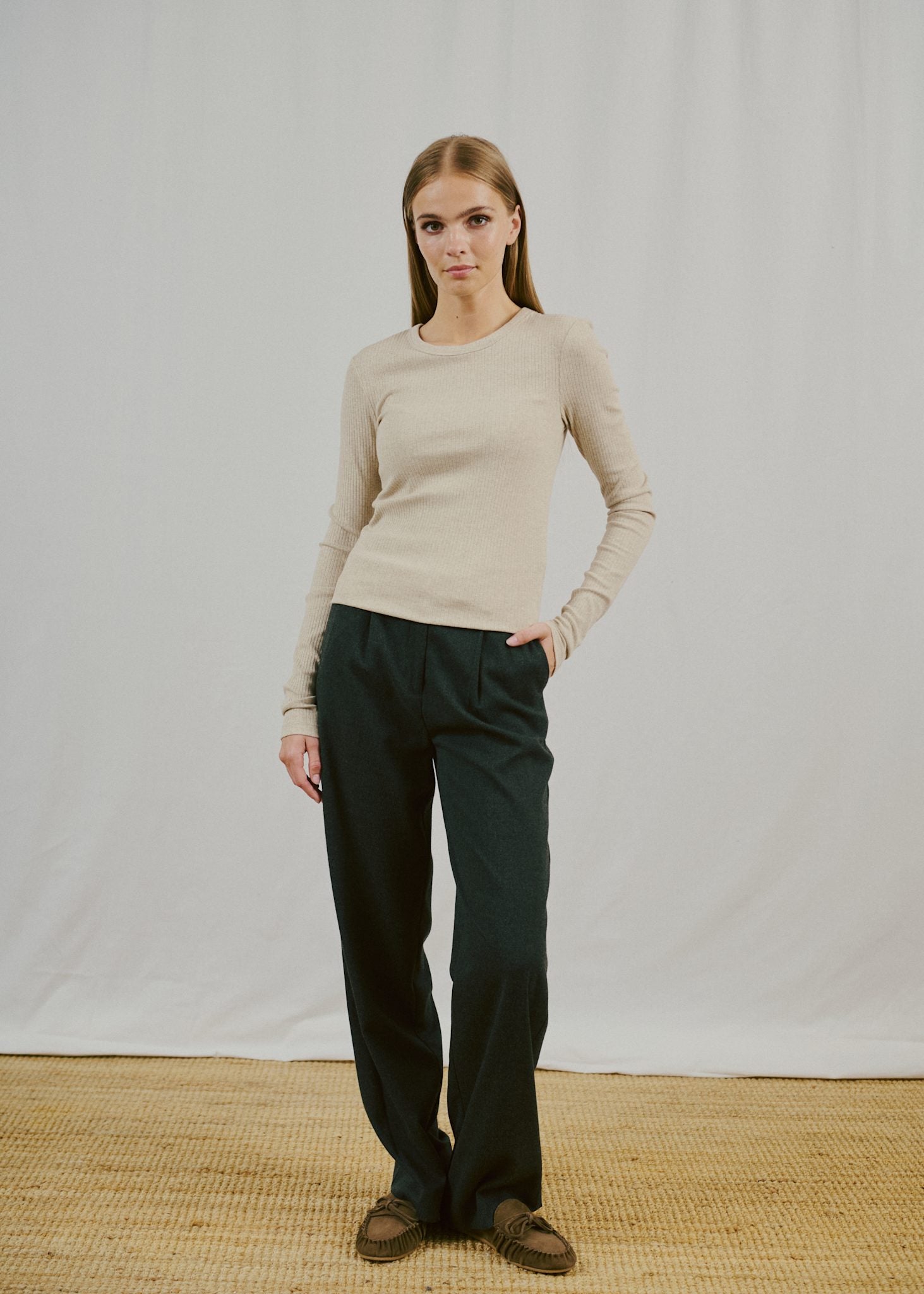 BS Margrethe Langærmet T-Shirt - Sand