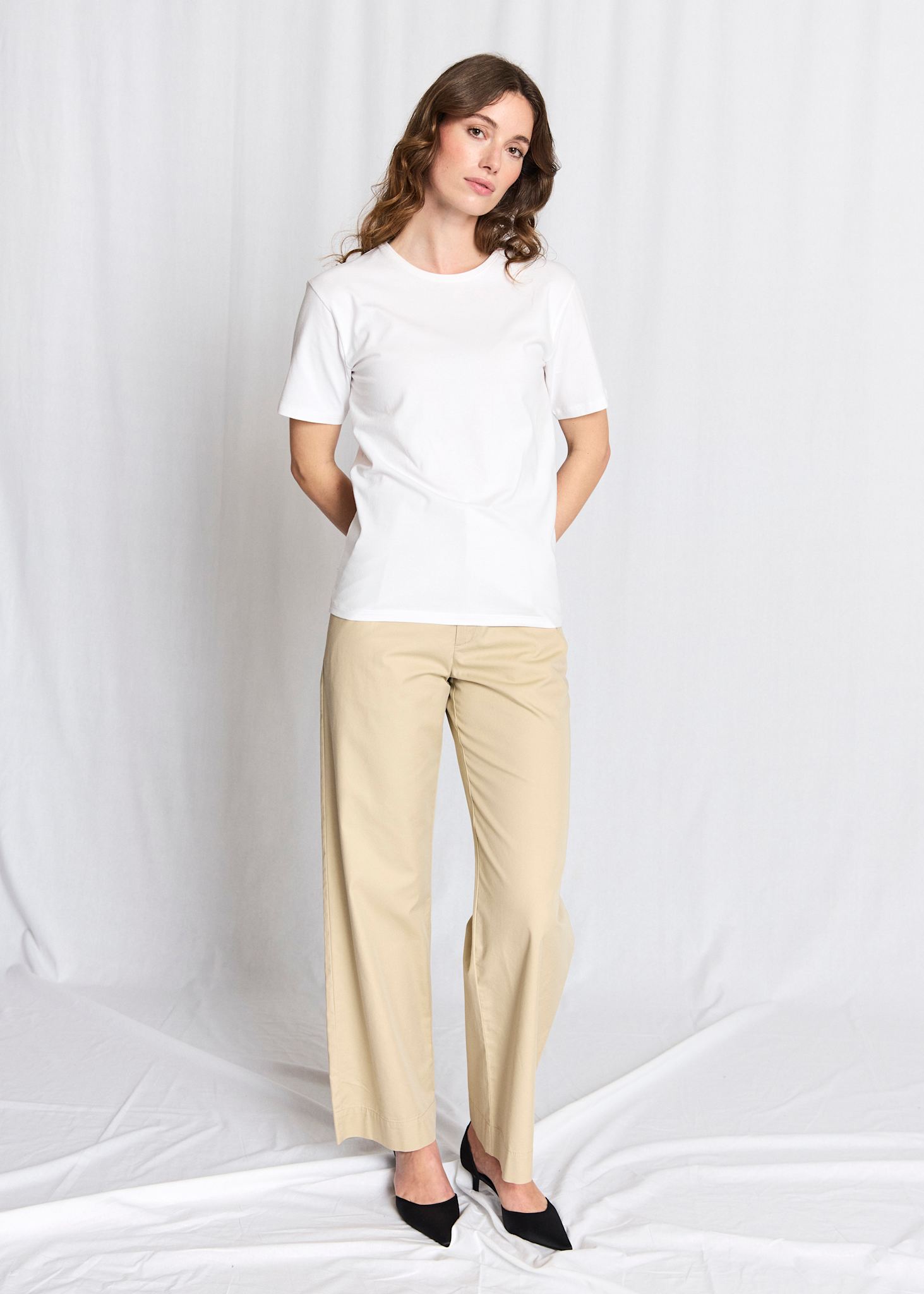 BS Abelone Slim Fit T-Shirt - White