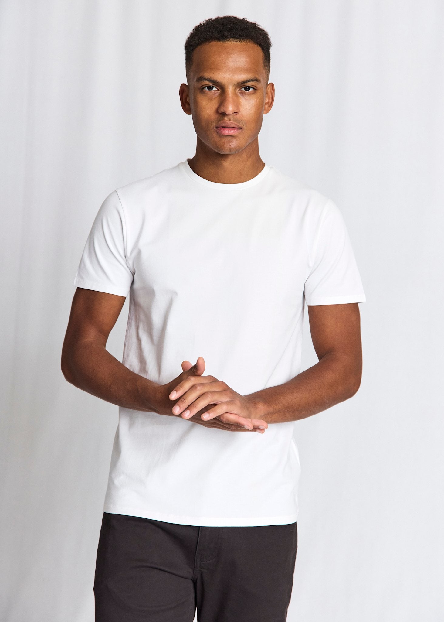 BS Antiqua Regular Fit T-Shirt - White. White & Black