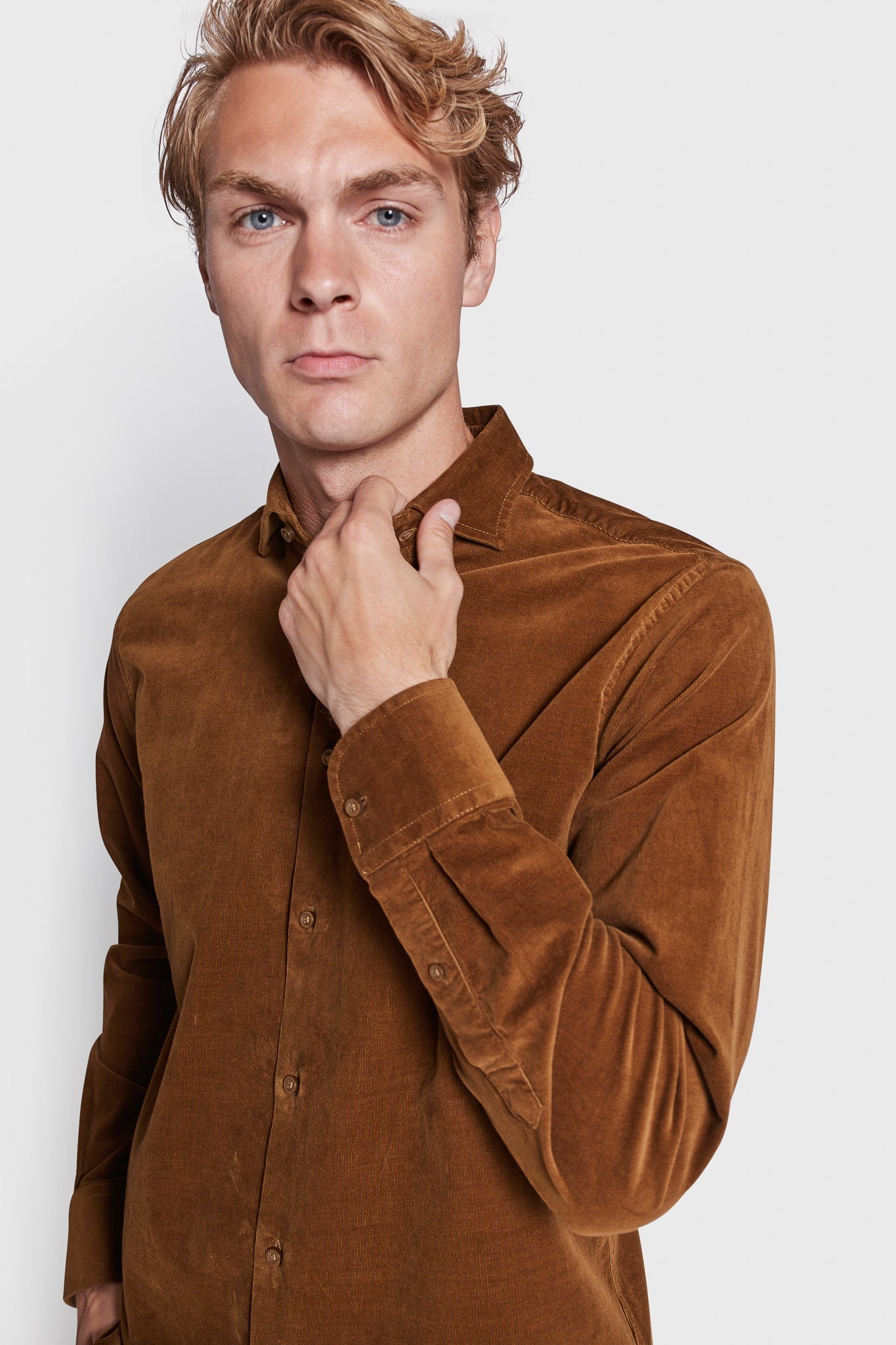 BS Jallow Casual Modern Fit Skjorte - Ochre