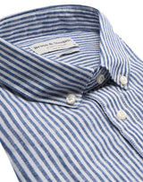 BS Bottas Casual Slim Fit Skjorte - Navy/White