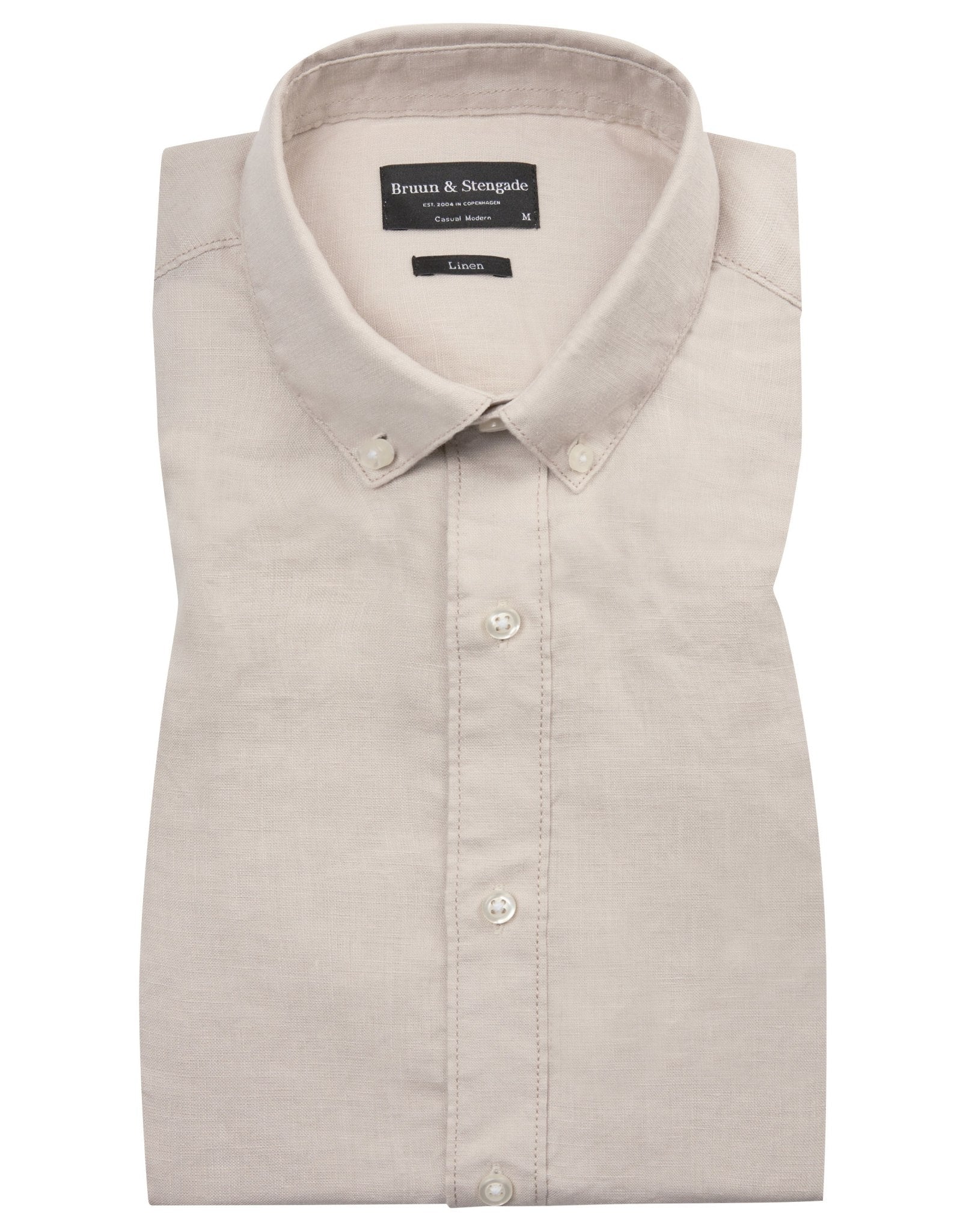 BS Carlos Casual Modern Fit Skjorte - Sand