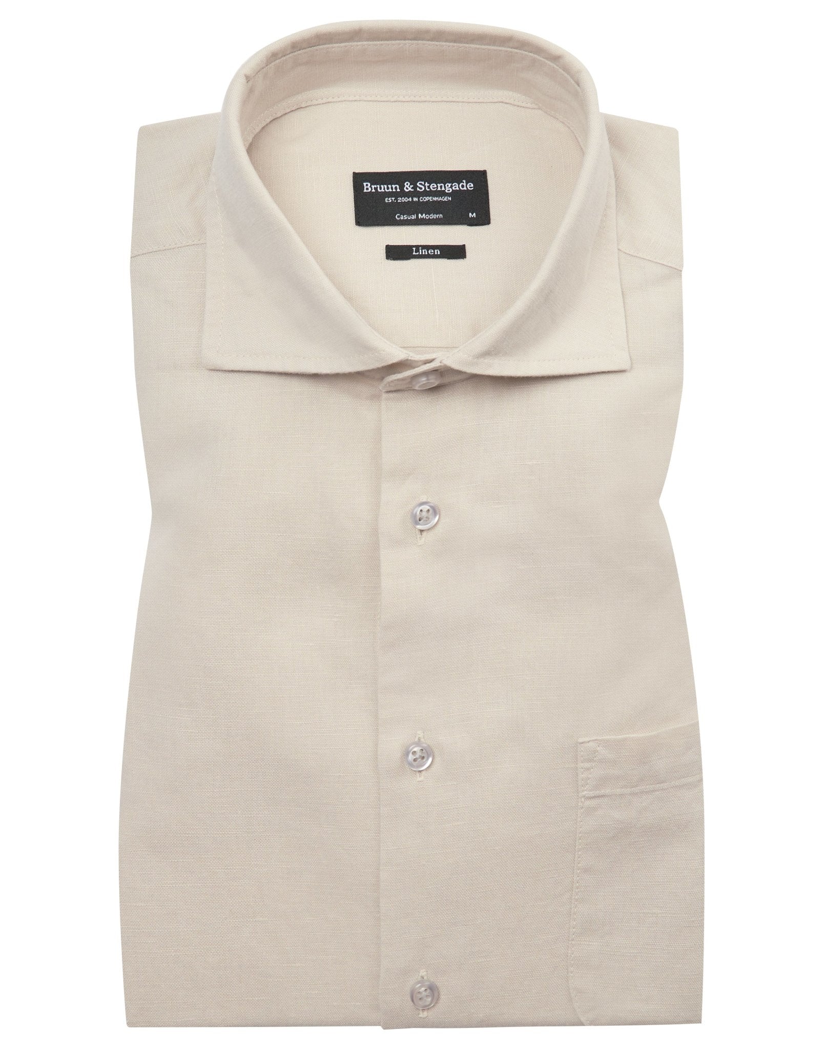 BS Daniel Casual Modern Fit Skjorta - Sand