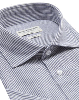 BS Hamilton Casual Slim Fit Skjorte - Blue/White