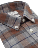 BS Hamza Casual Slim Fit Skjorte - Brown