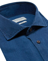 BS Norris Casual Slim Fit Skjorte - Indigo