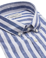 BS Ocon Casual Slim Fit Skjorte - Blue/White