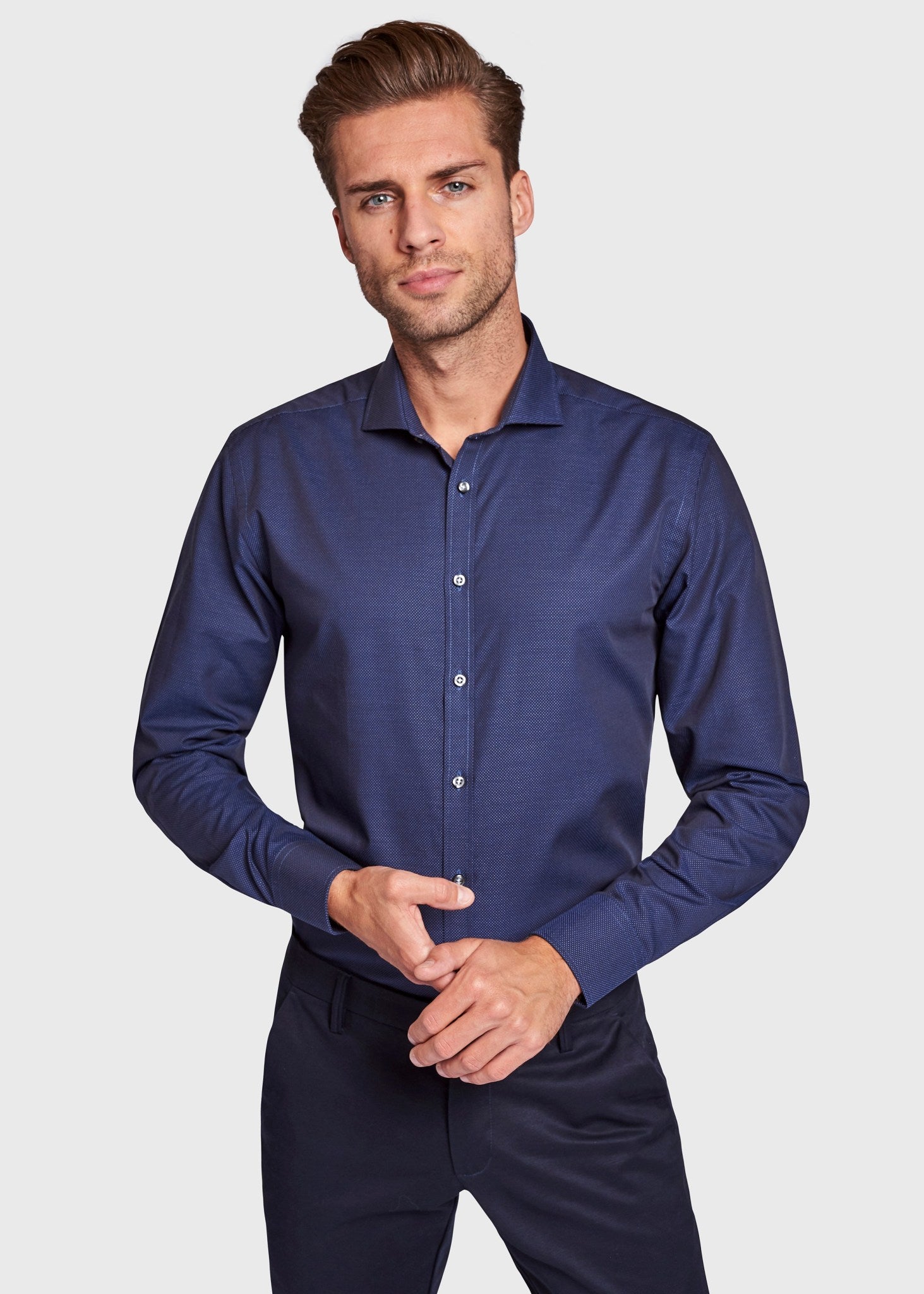 BS Owen Slim Fit Shirt - Navy