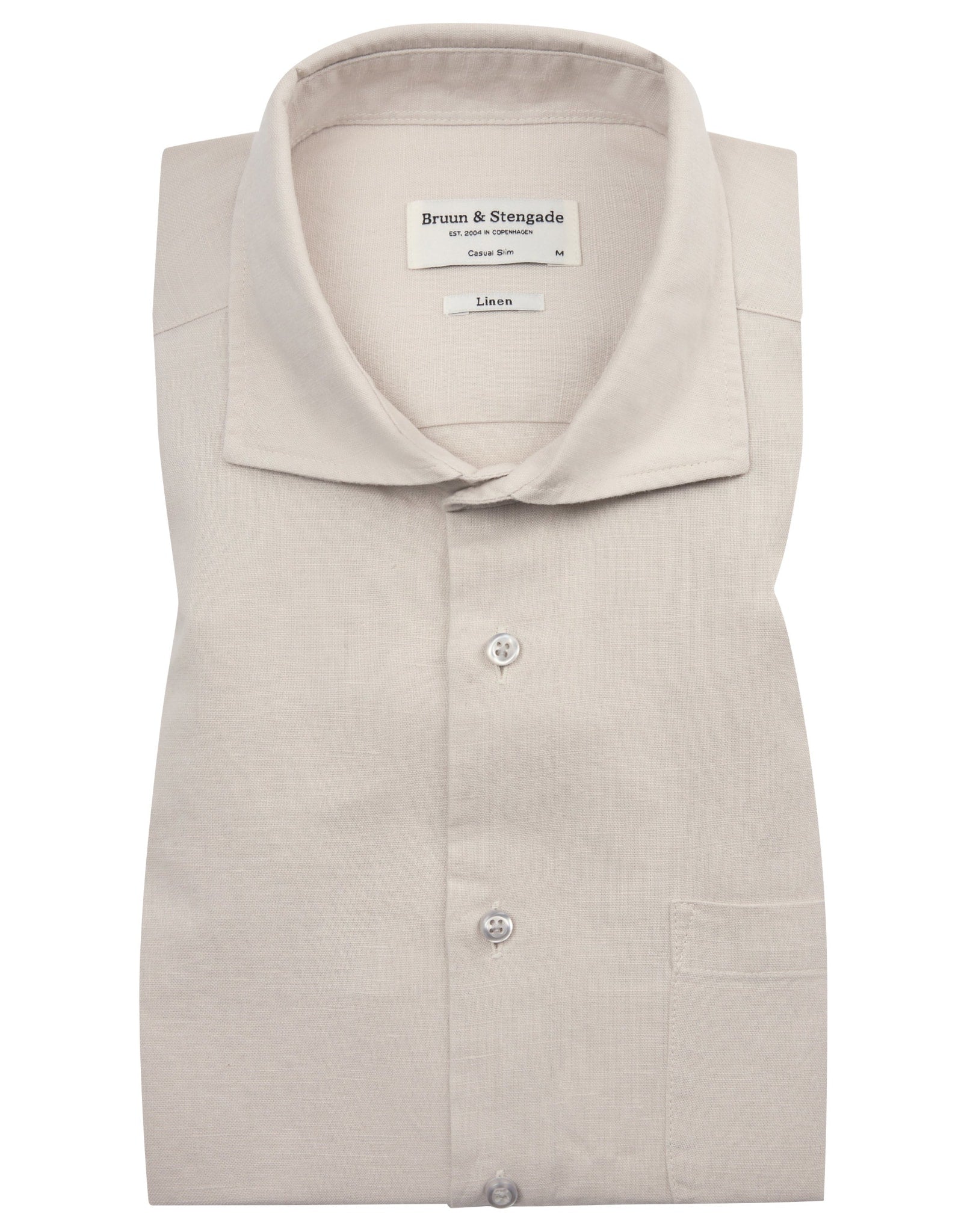 BS Ricciardo Casual Slim Fit Skjorte - Sand