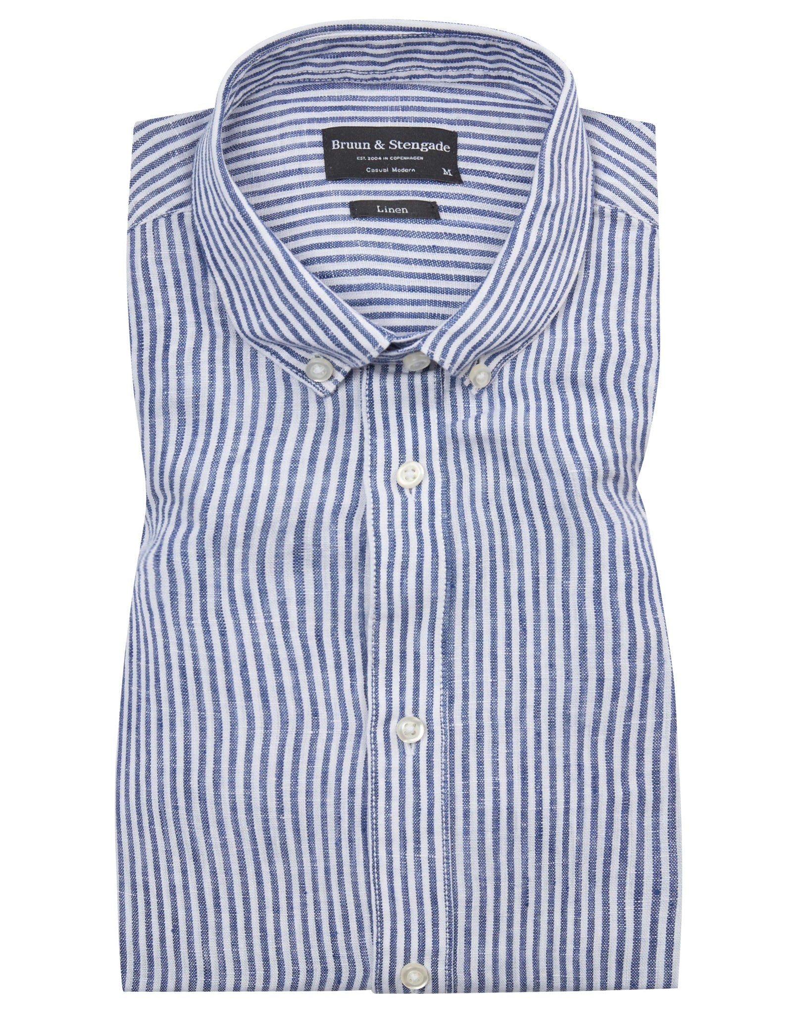 BS Valtteri Casual Modern Fit Skjorte - Navy/White