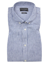 BS Valtteri Casual Modern Fit Skjorte - Navy/White