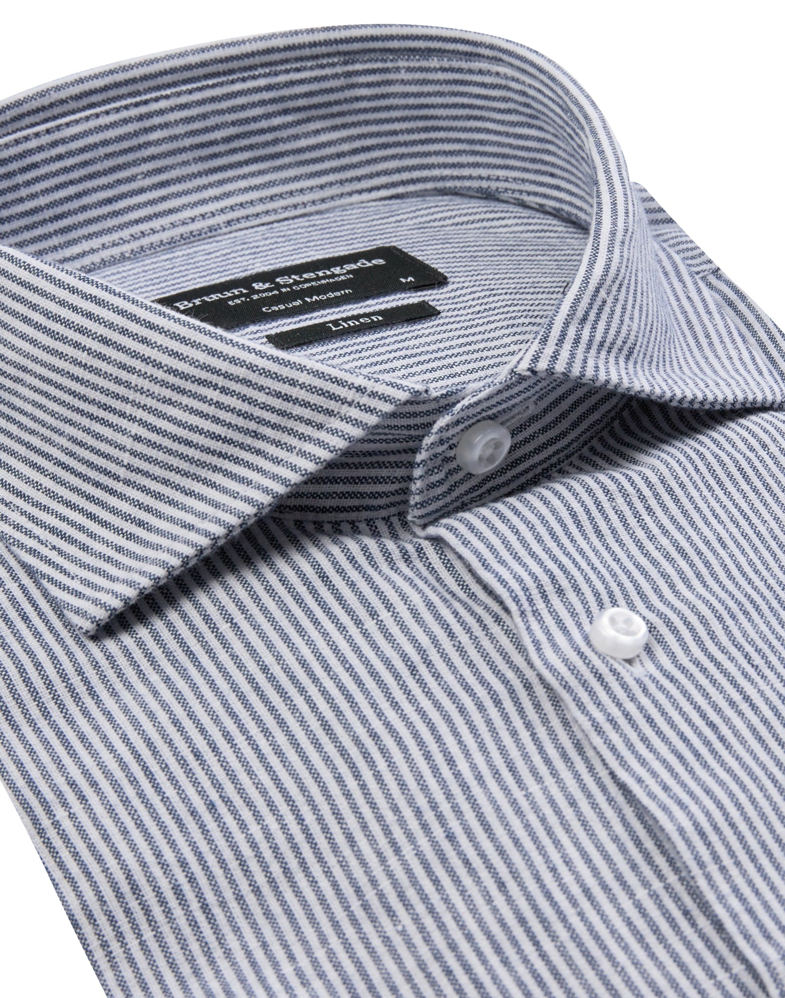 BS Fernando Casual Modern Fit Skjorte - Blue/White