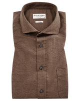 BS Halden casual slim fit Skjorte - Brown