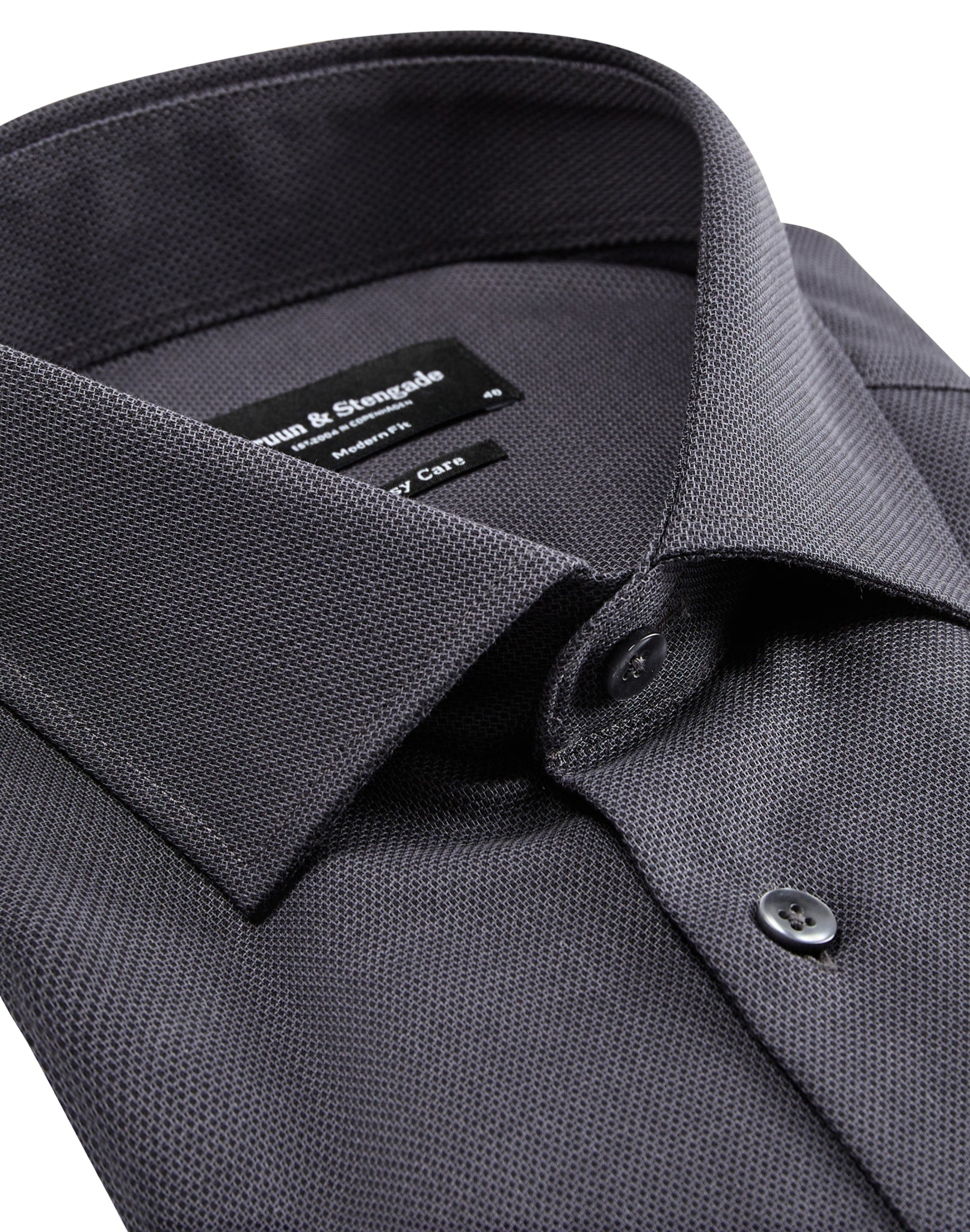 BS Lamela modern fit Skjorte - Charcoal