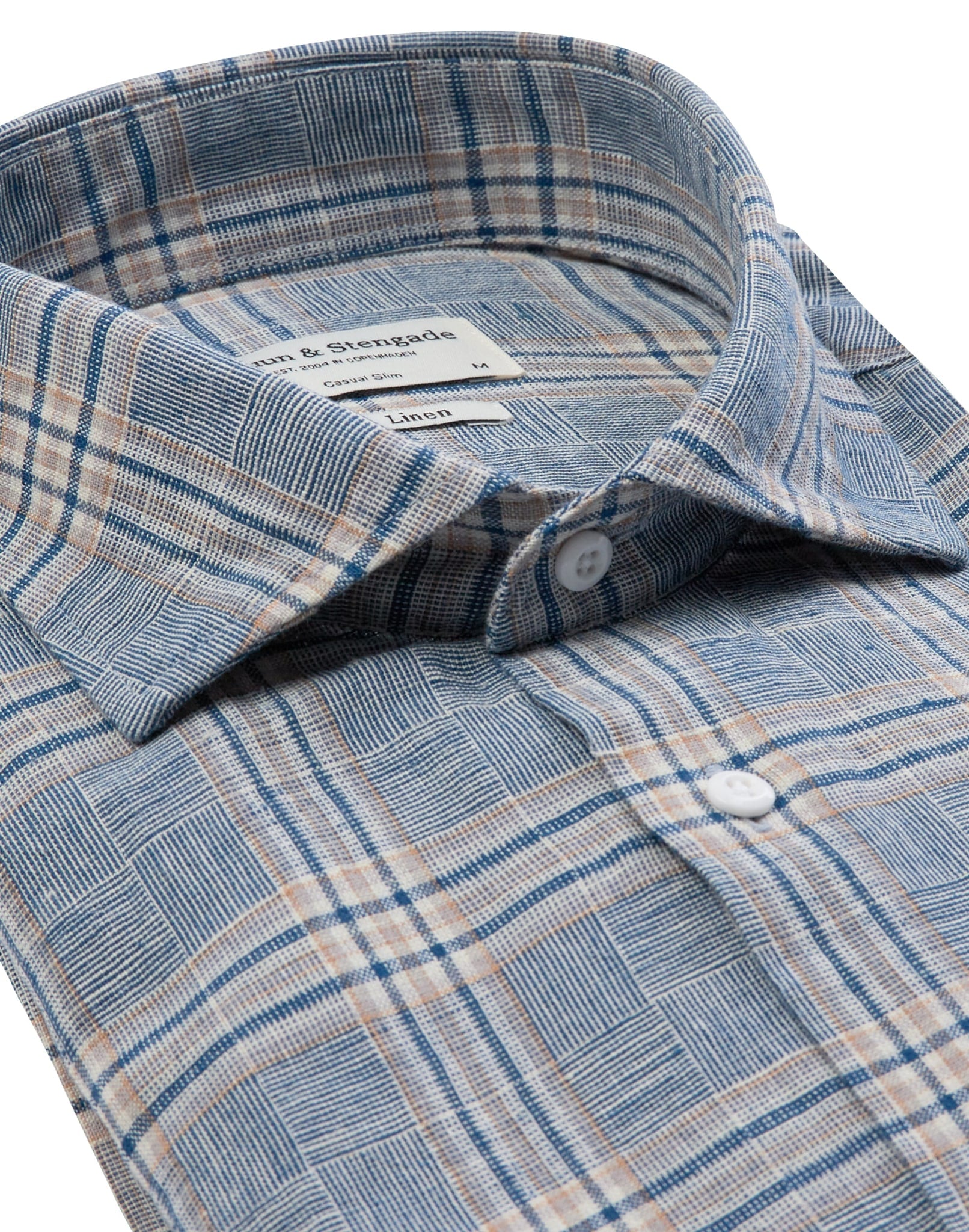 BS Vettel Casual Slim Fit Skjorte - Blue