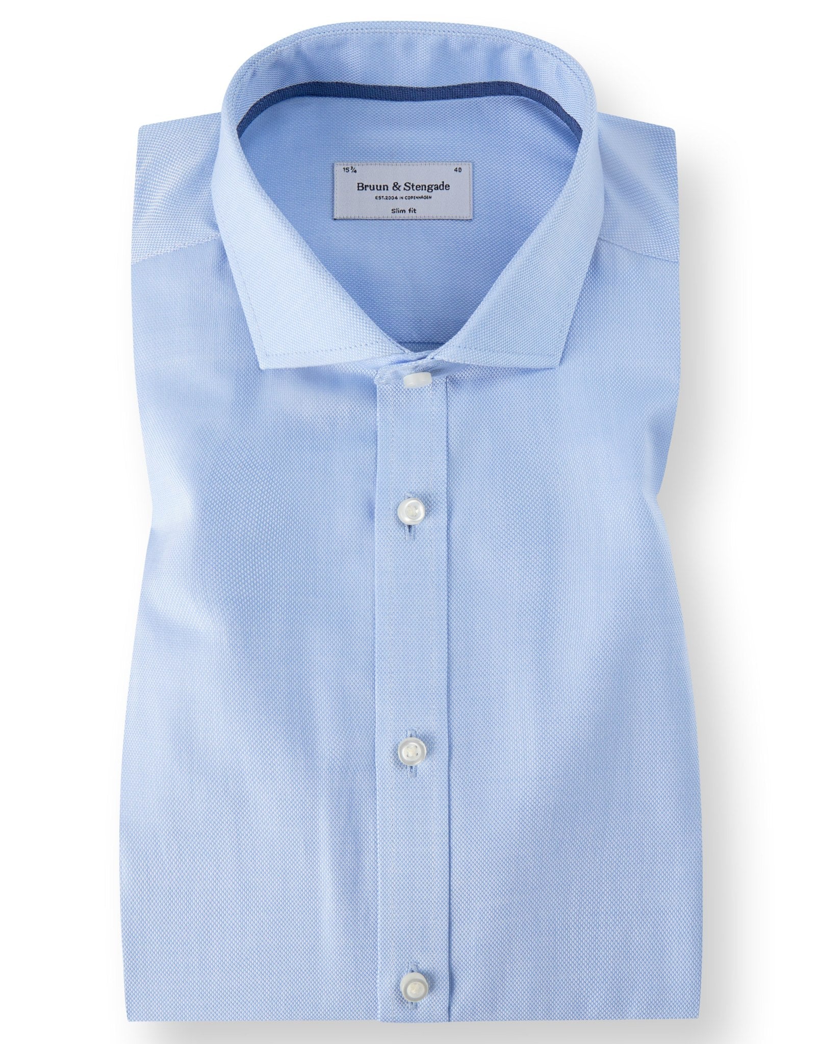 BS Basswood Slim Fit Shirt - Light Blue