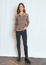 BS Eirin Regular Fit Strik - Brown/Black