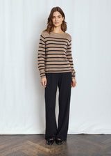 BS Ophelia Regular Fit Strik - Brown/Black