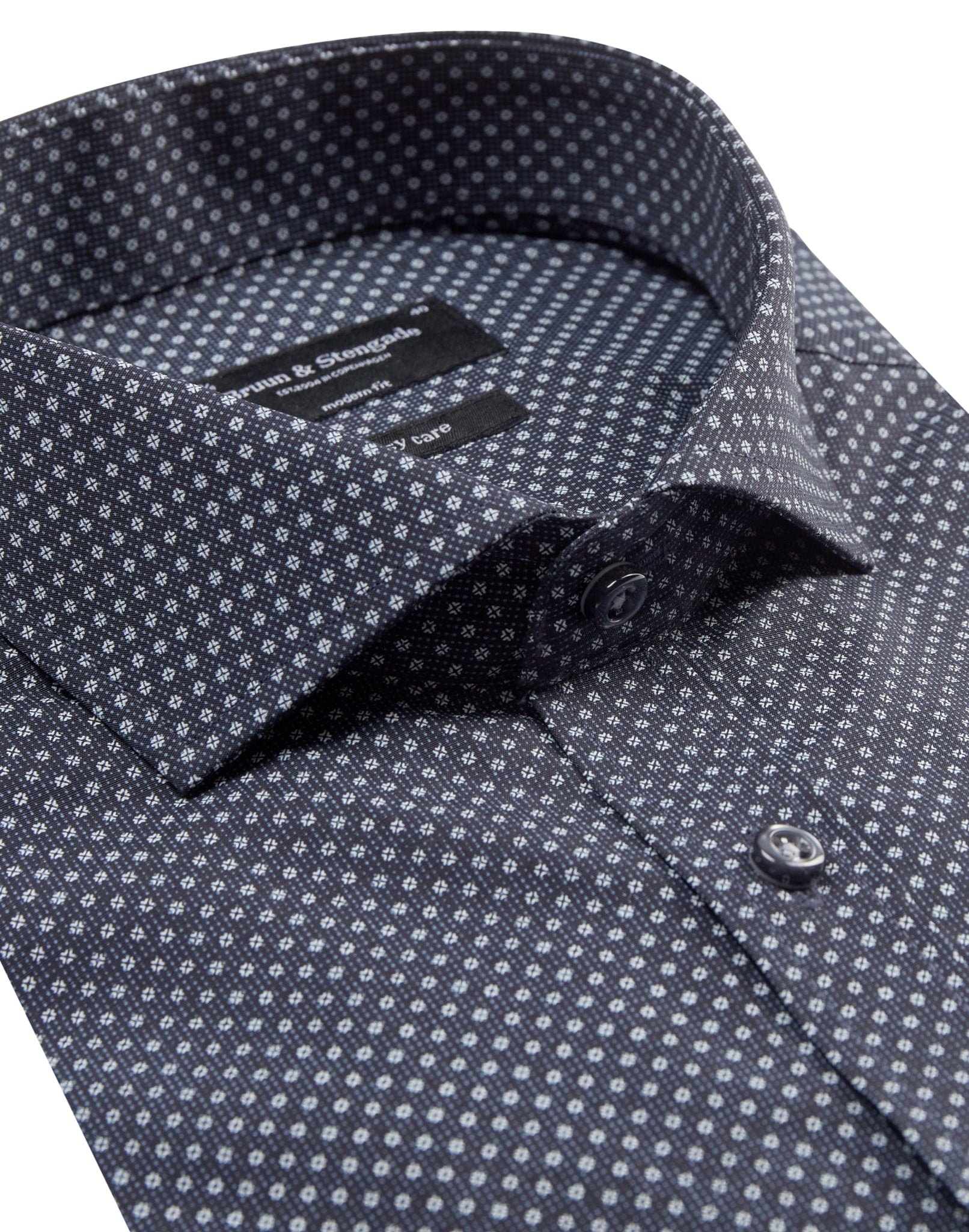BS Bowen Modern Fit Skjorte - Navy