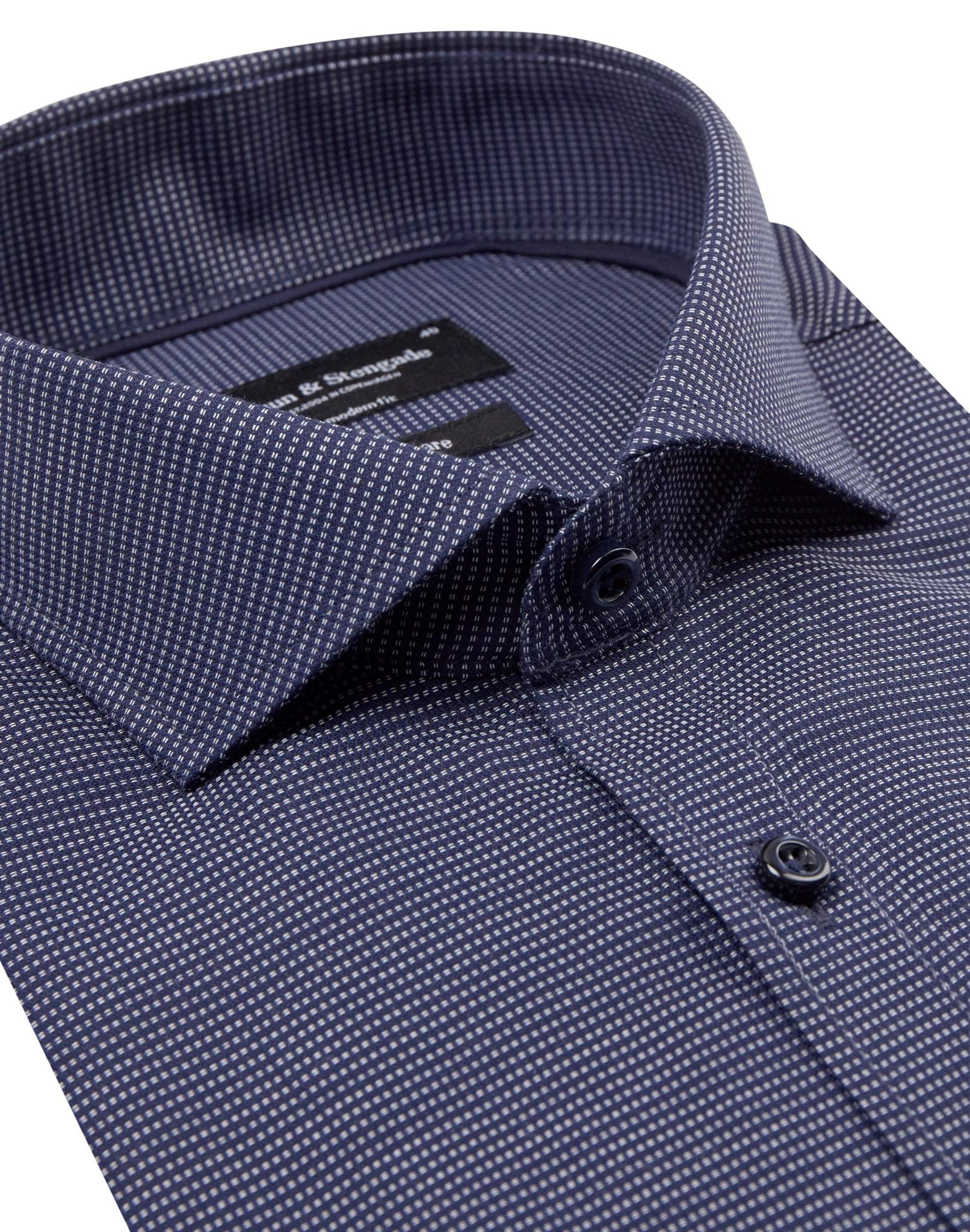 BS Braut Modern Fit Skjorte - Navy