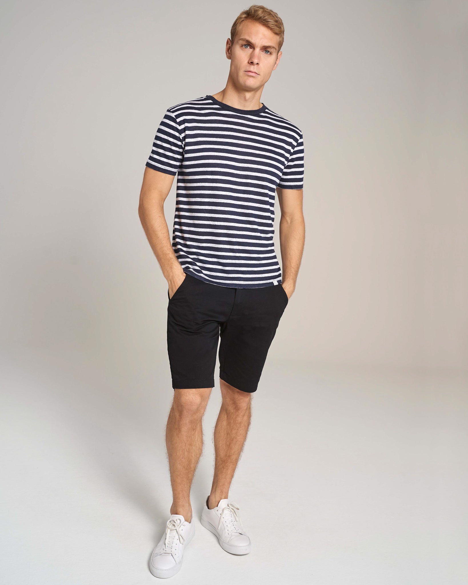 BS Cannoli Regular Fit T-Shirt - Navy/White