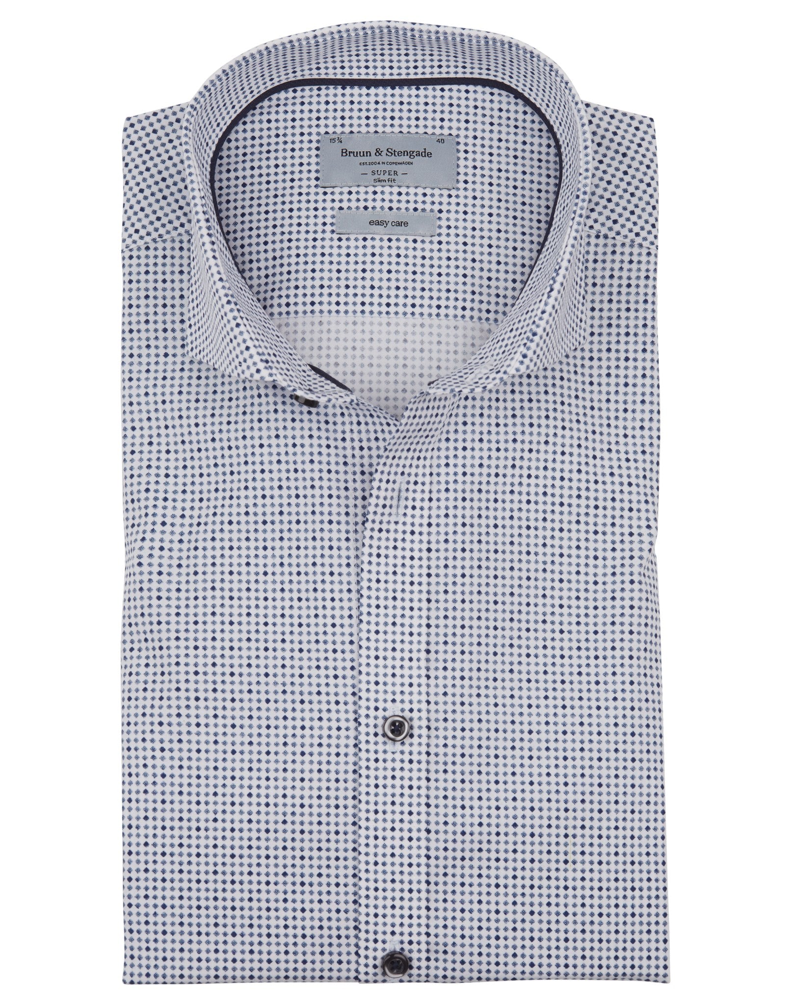 BS Casper Super Slim Fit Skjorte - White