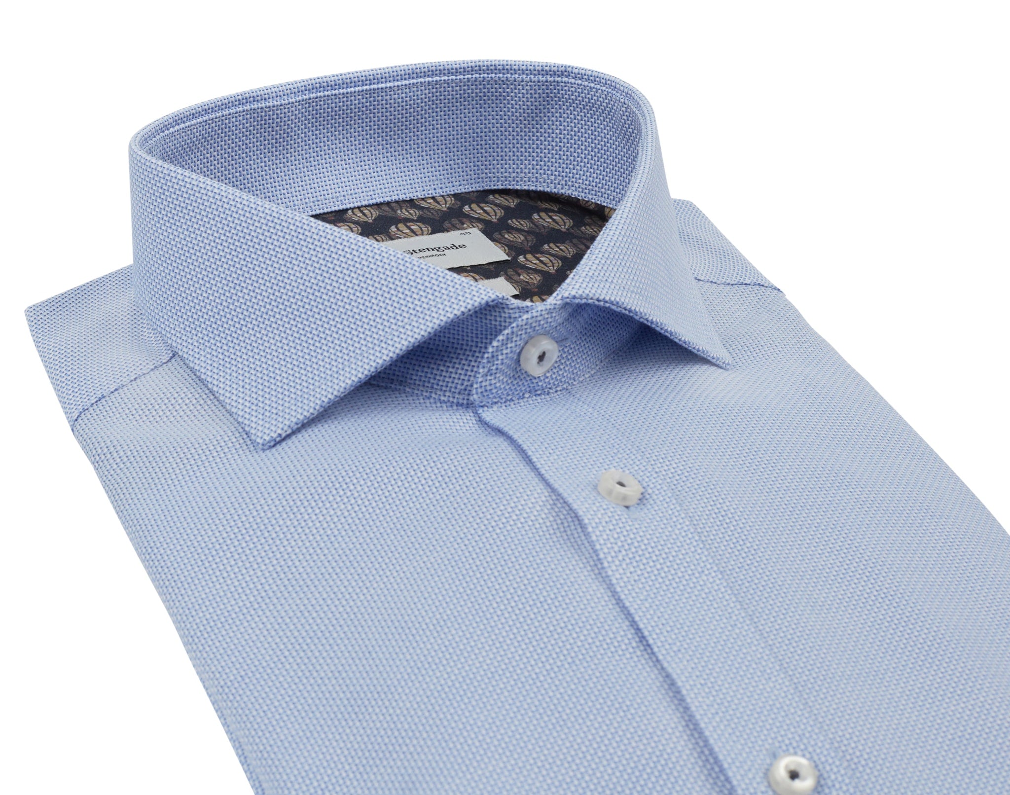 BS Chibs Slim Fit Skjorte - Light Blue