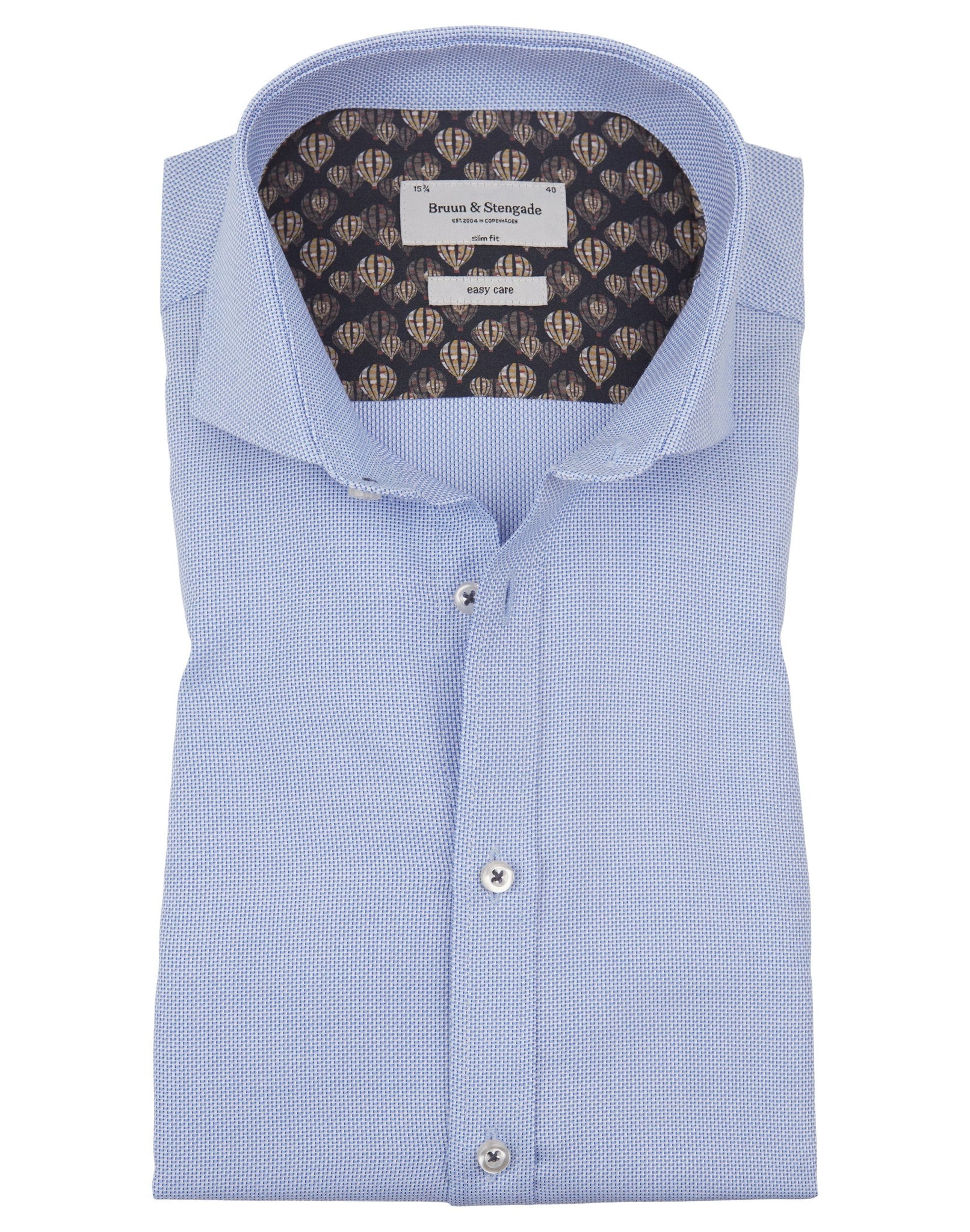 BS Chibs Slim Fit Skjorte - Light Blue