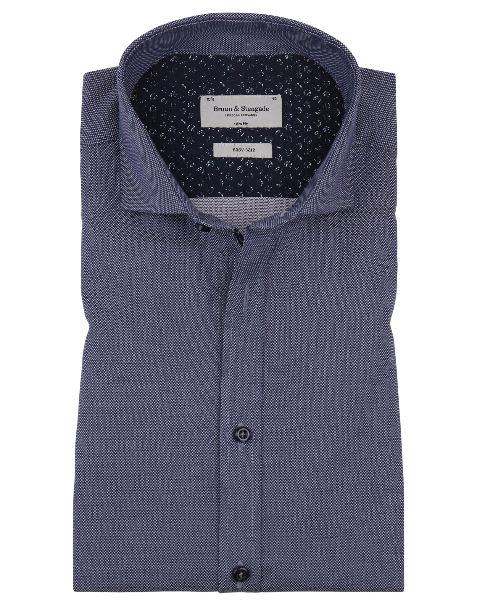 BS Gemma Slim Fit Skjorta - Navy