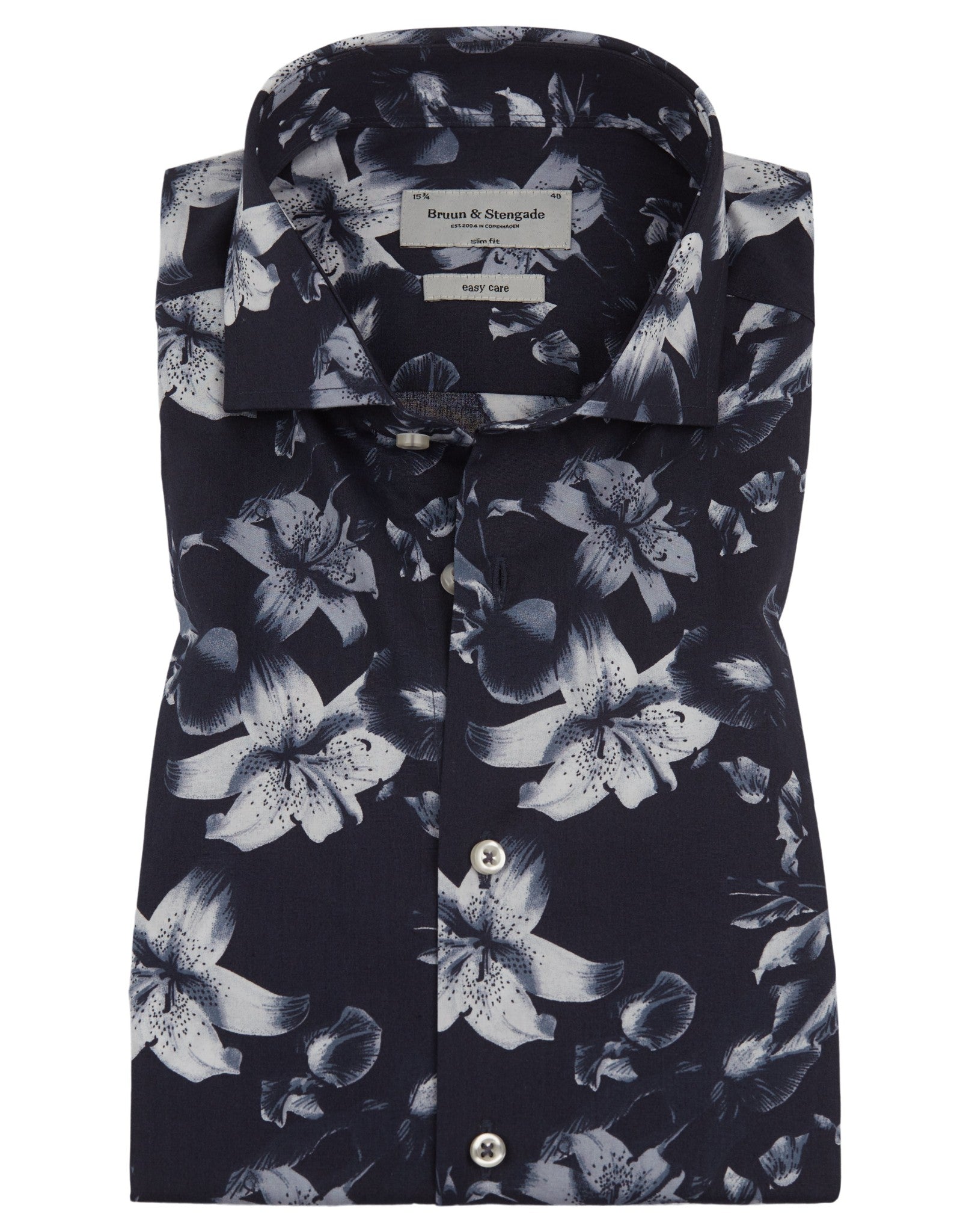 BS Giancarlo Slim Fit Skjorta - Navy