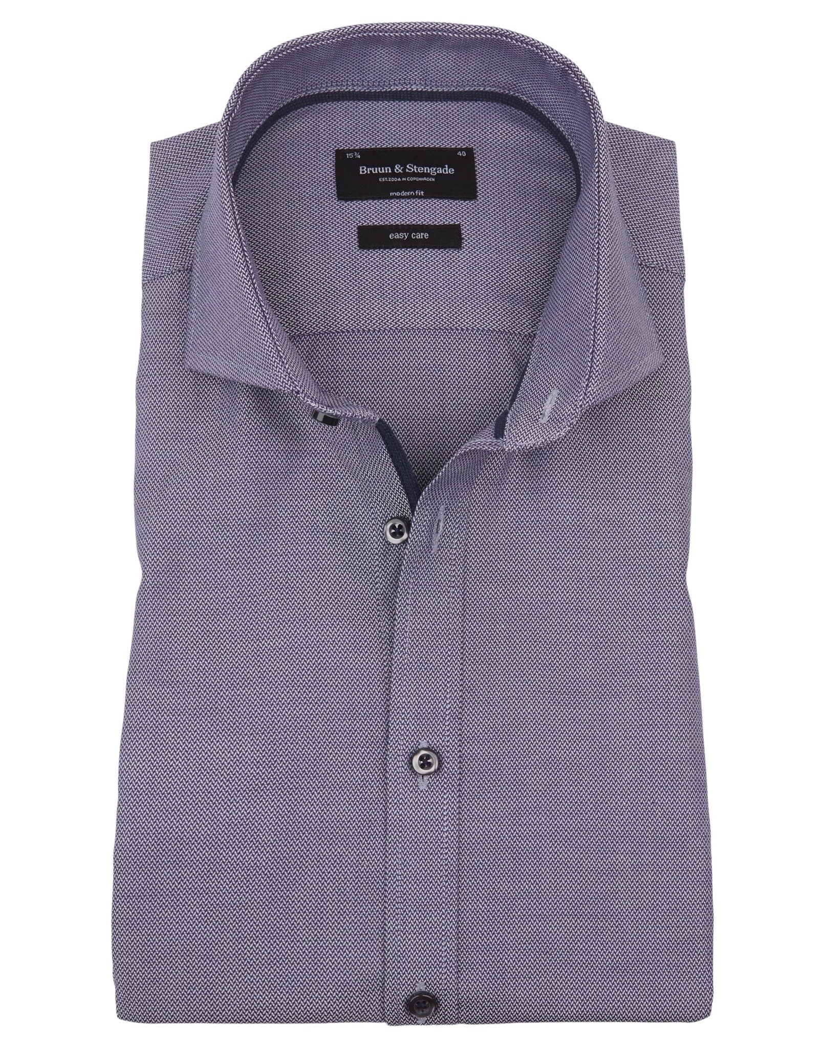 BS Greenwood Modern Fit Skjorte - Navy