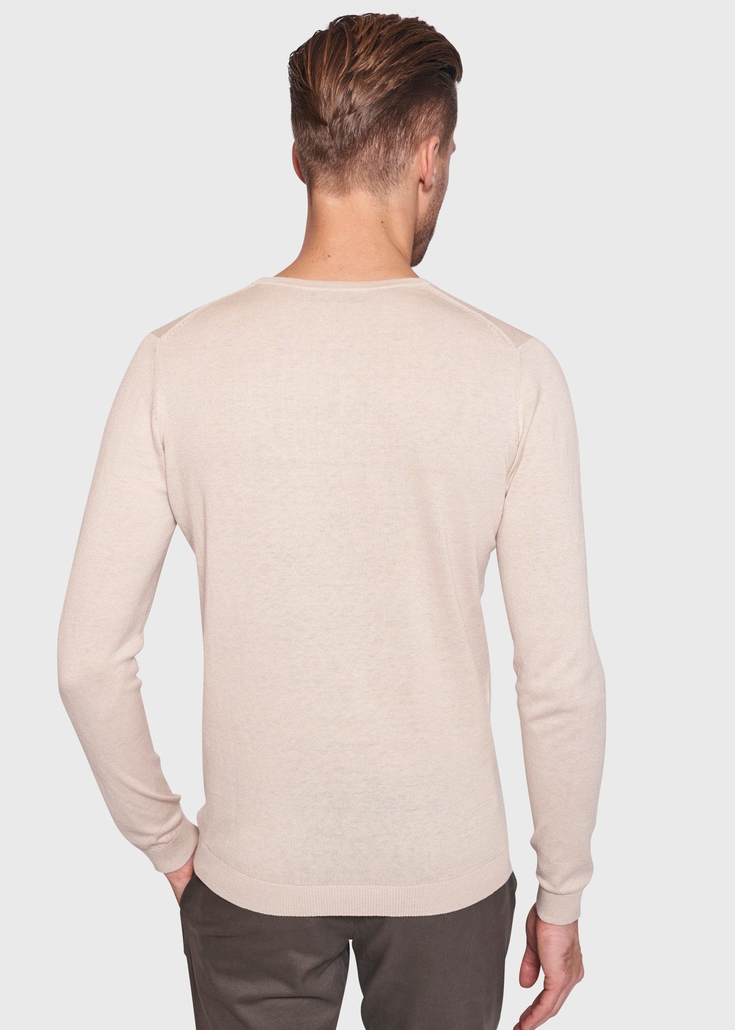 BS Gunnar Regular Fit Strik - Sand