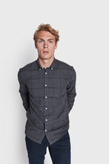 BS Sanneh Casual Modern Fit Skjorte - Dark Grey