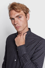 BS Sanneh Casual Modern Fit Skjorte - Thunder