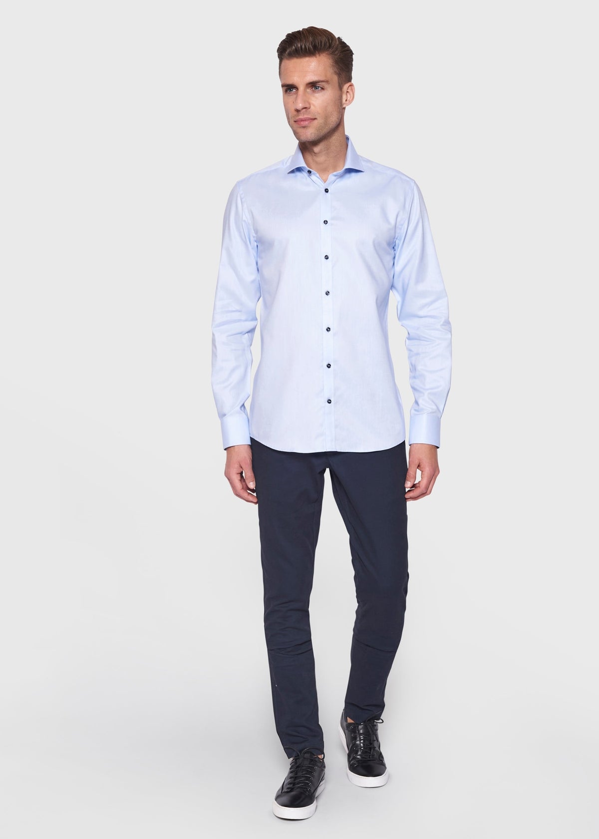 BS Huber Slim Fit Shirt - Light Blue