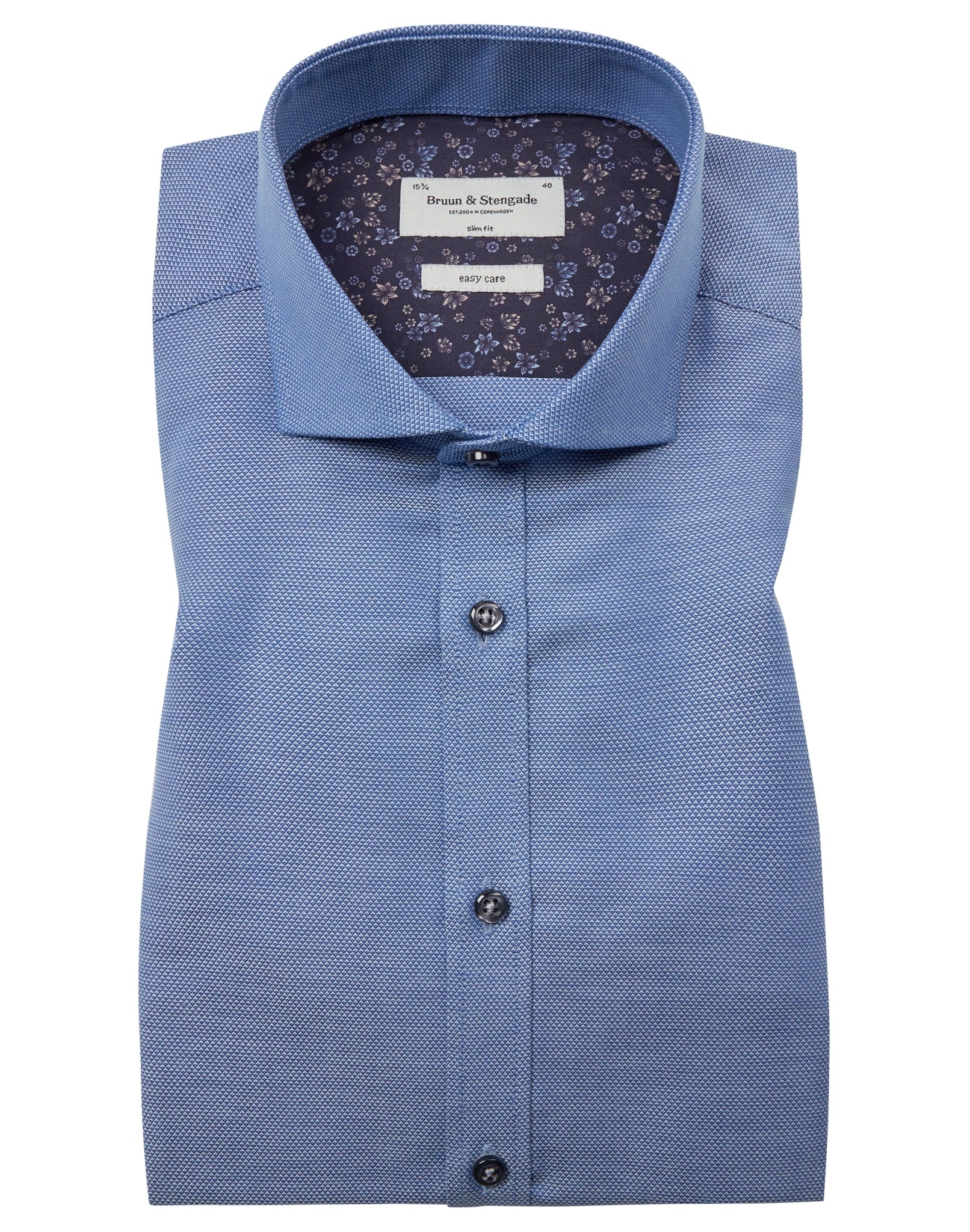 BS Immobile Slim Fit Skjorta - Blå