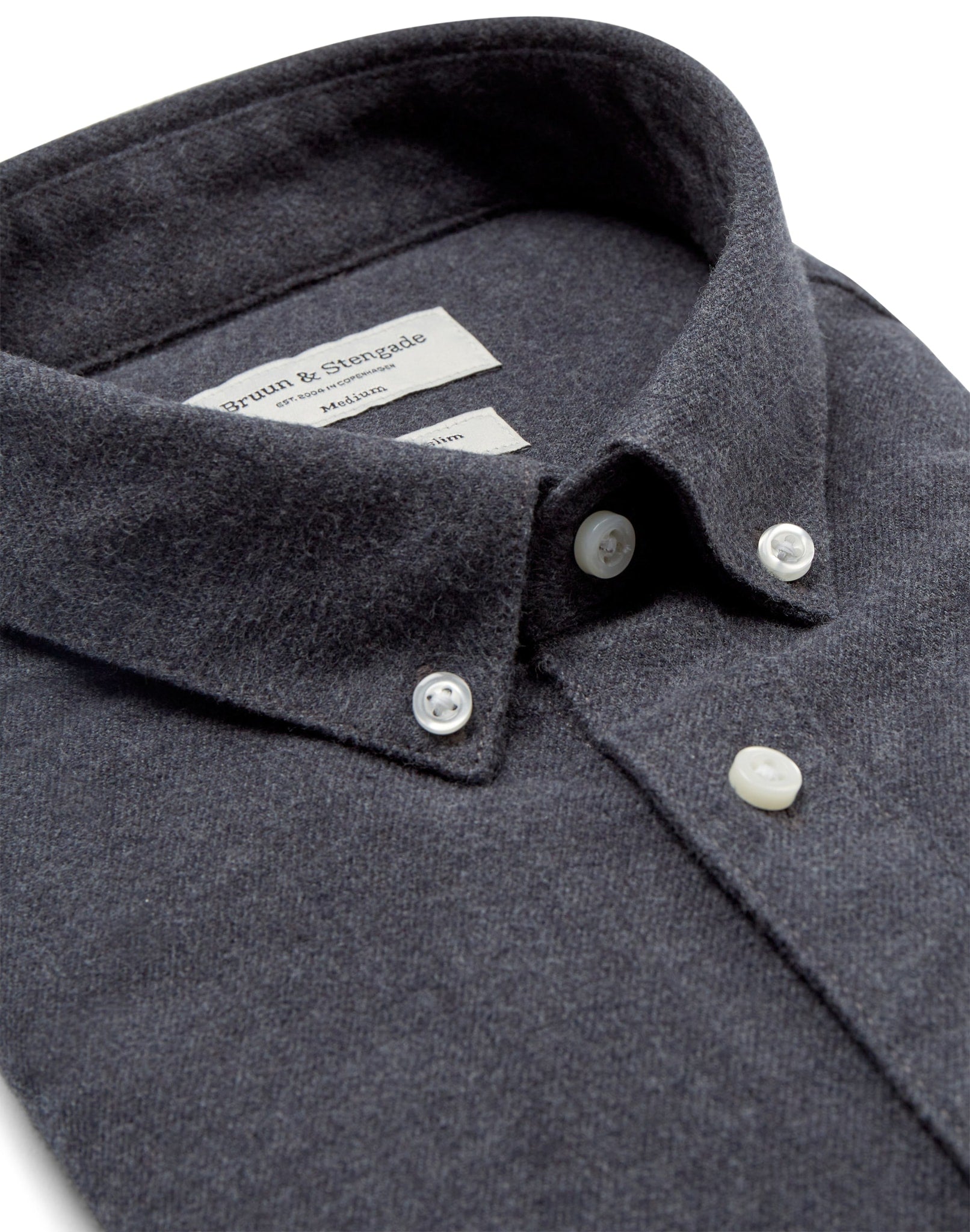 BS Jobe Casual Slim Fit Skjorta - Dark Grey