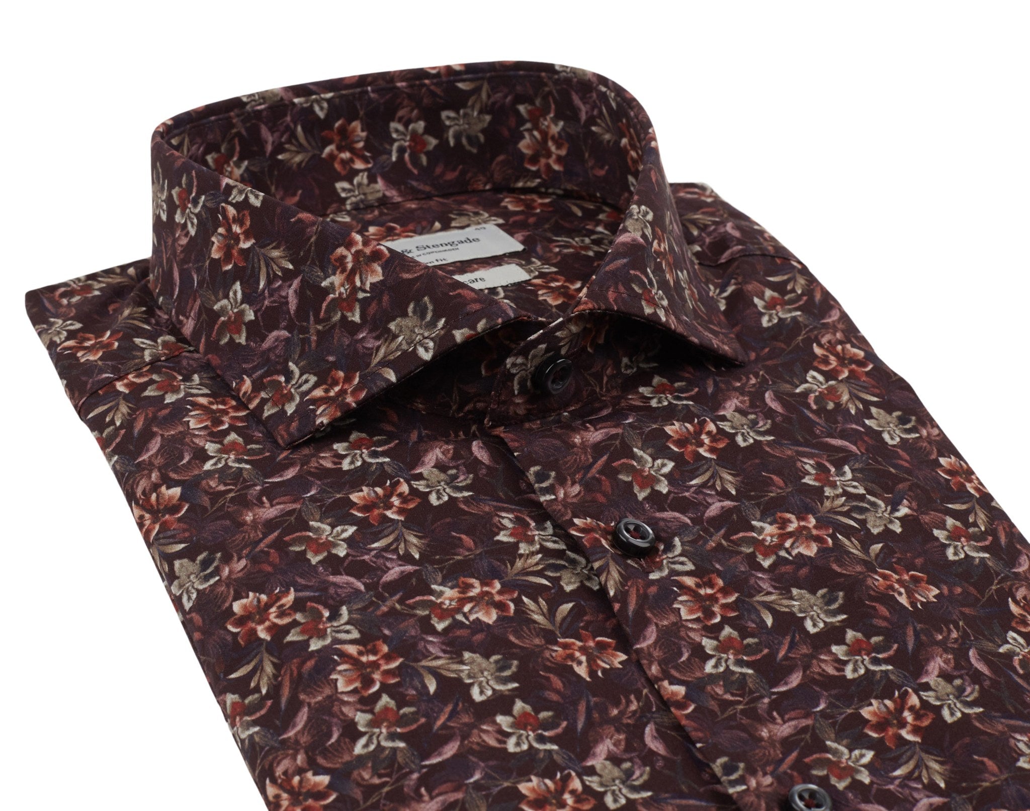 BS Juice Slim Fit Skjorta - Bordeaux