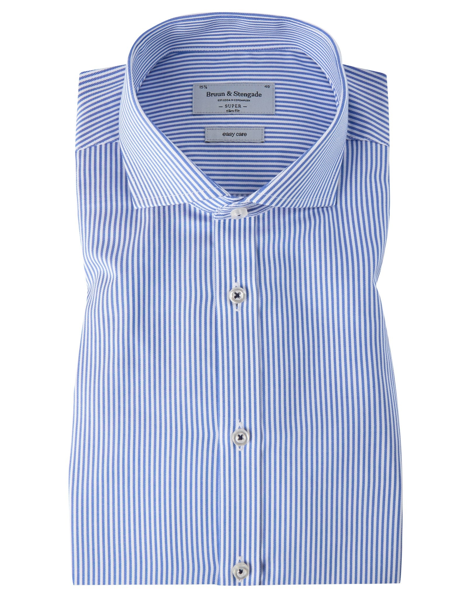BS Kenor Super Slim Fit Skjorte - Blue