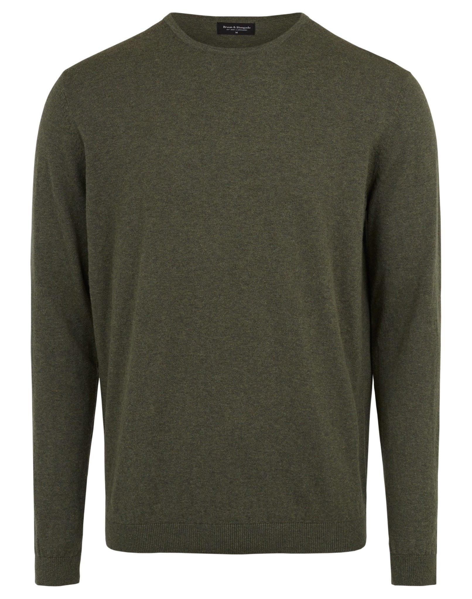 BS Gaspard Regular Fit Stickad Tröja - Army