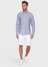 BS Kumamoto Slim Fit Skjorte - Navy