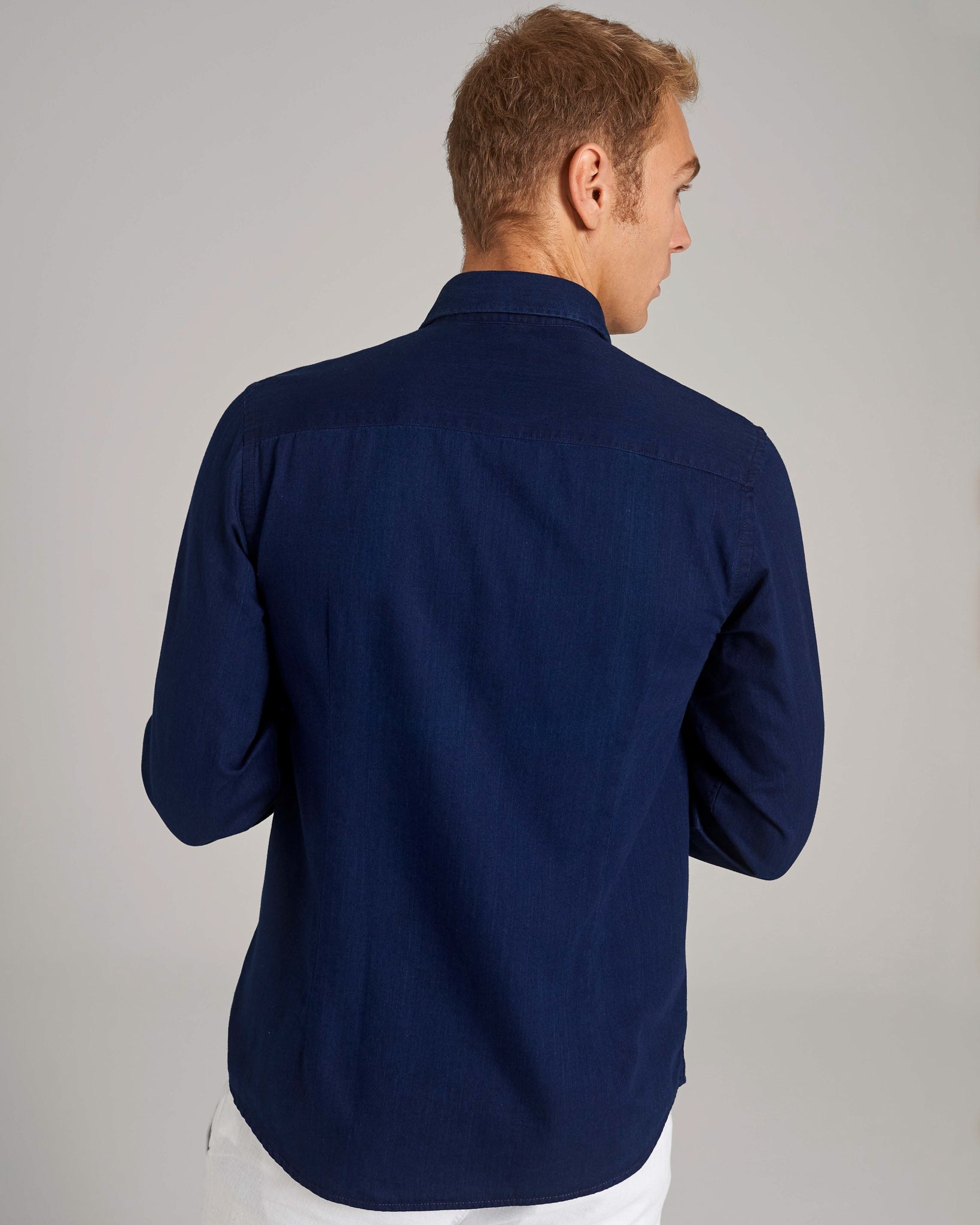 BS Lando Casual Modern Fit Skjorte - Dark indigo